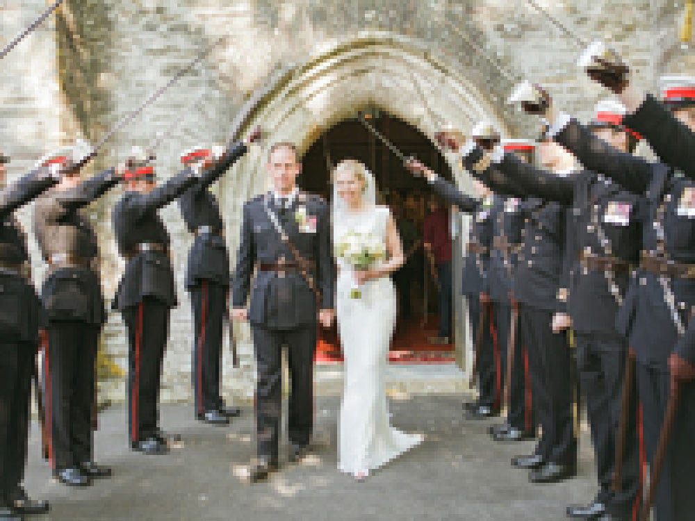 Wedding at Pentillie Castle, Cornwall