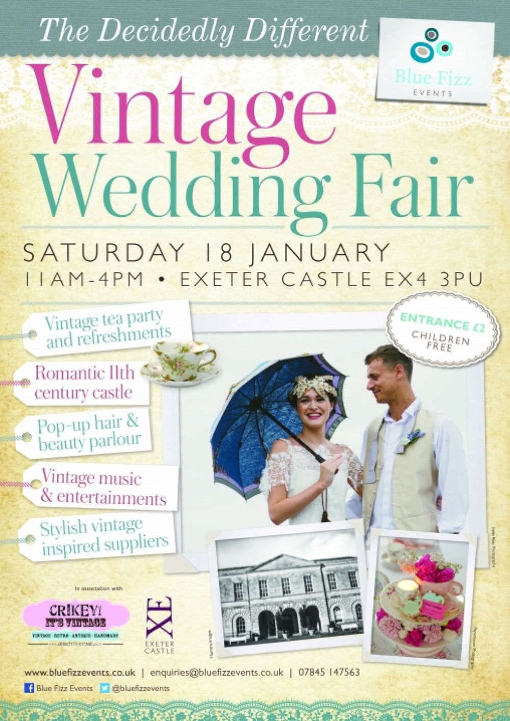 The Decidedly Different Vintage Wedding Fair at Exeter Castle