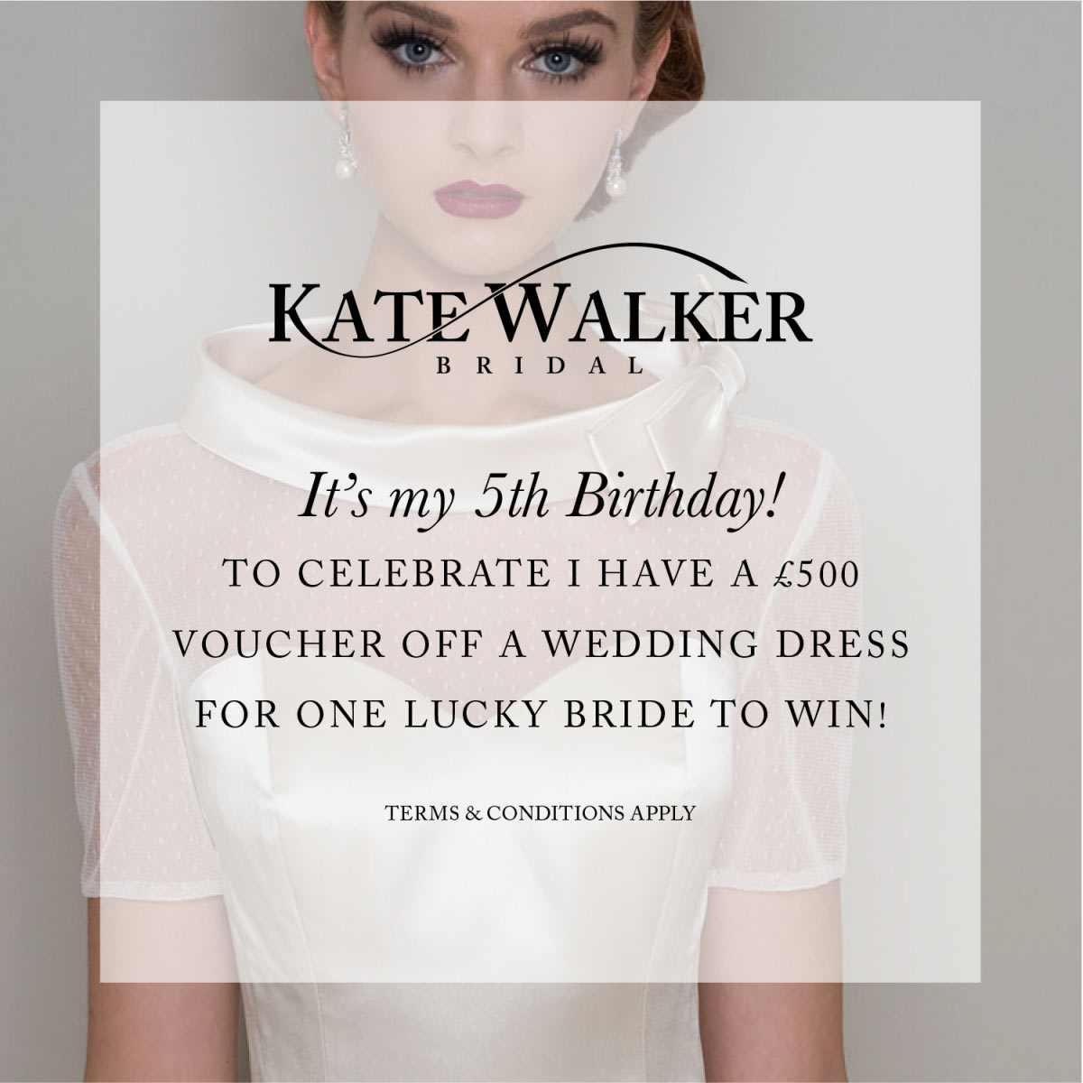 Win £500 off your wedding dress at Kate Walker Bridal!
