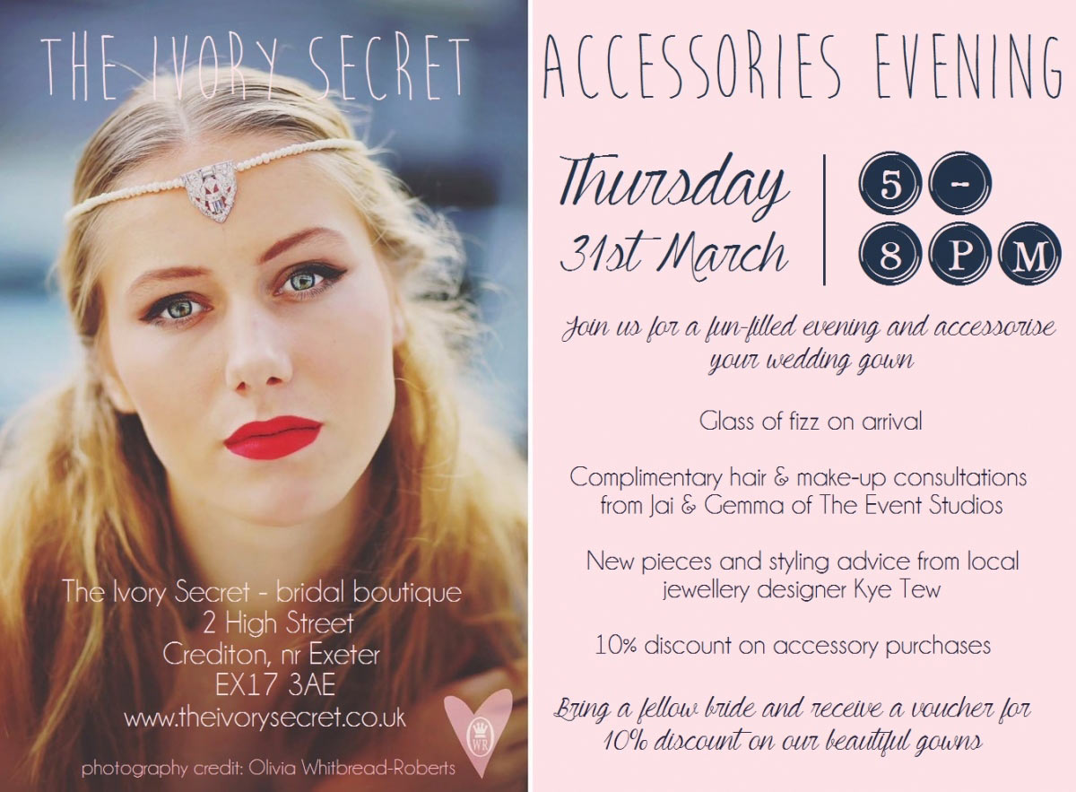 Spring accessories evening at The Ivory Secret