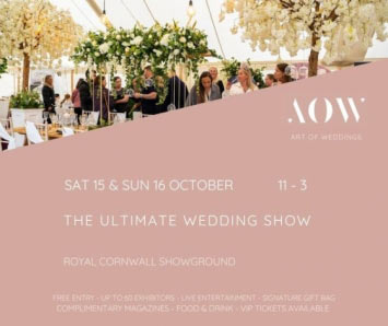 Art of Weddings Show at Royal Cornwall Showground