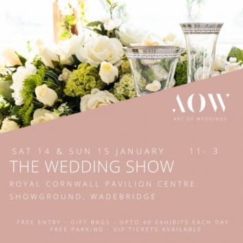 Art of Weddings Show at Cornwall Pavilion Centre