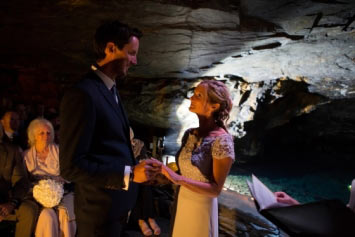 Wedding at Carnglaze Caverns