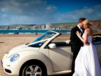 Beetle Juice Wedding Cars