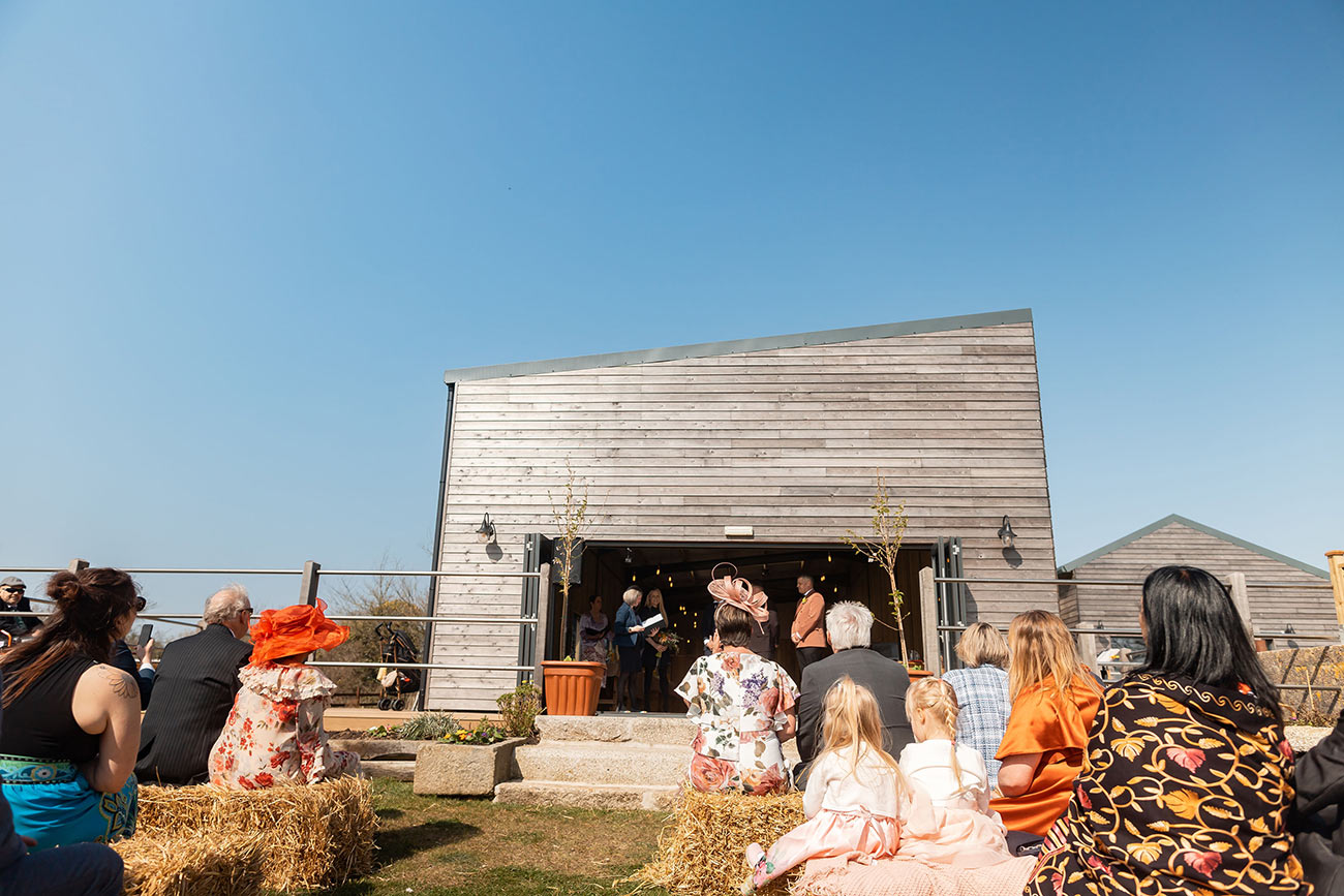 Real Wedding Stennack Farm Grooms Ceremony