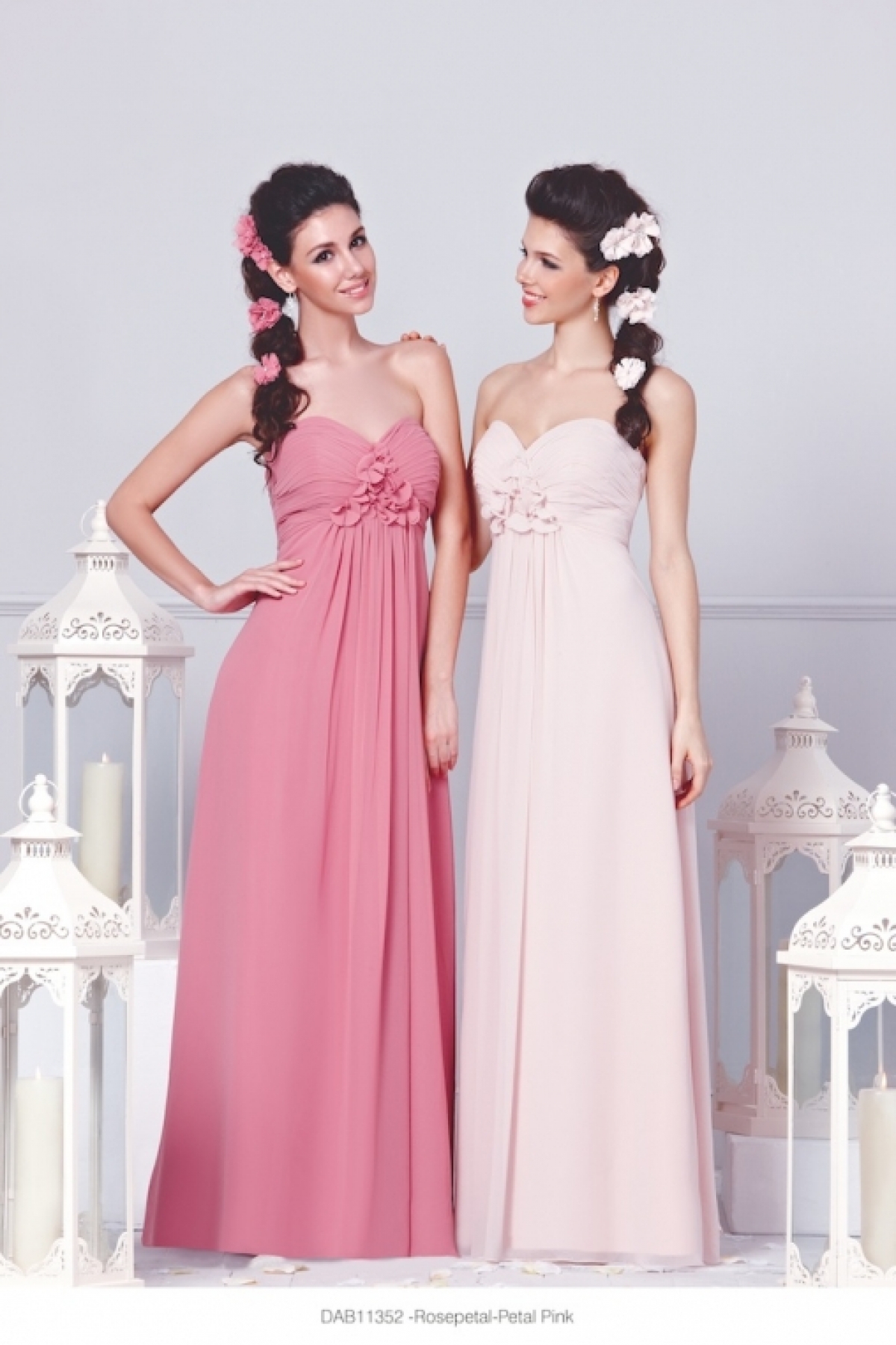 Beautiful bridesmaid dresses with colour