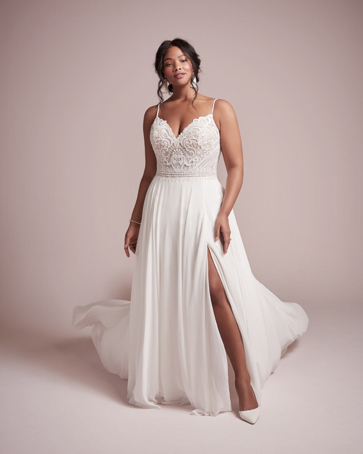 Wedding dresses with thigh-high splits