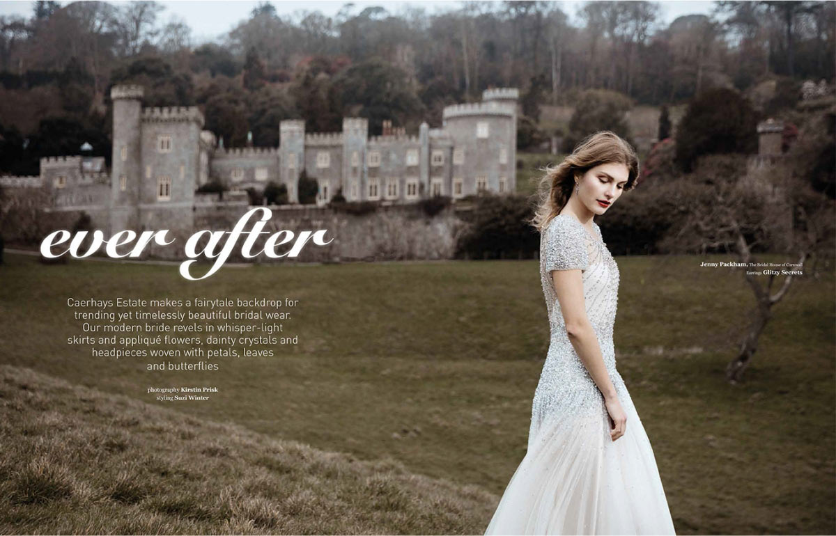 Wedding Dresses | Caerhayes Estate | Kirstin Prisk Photography