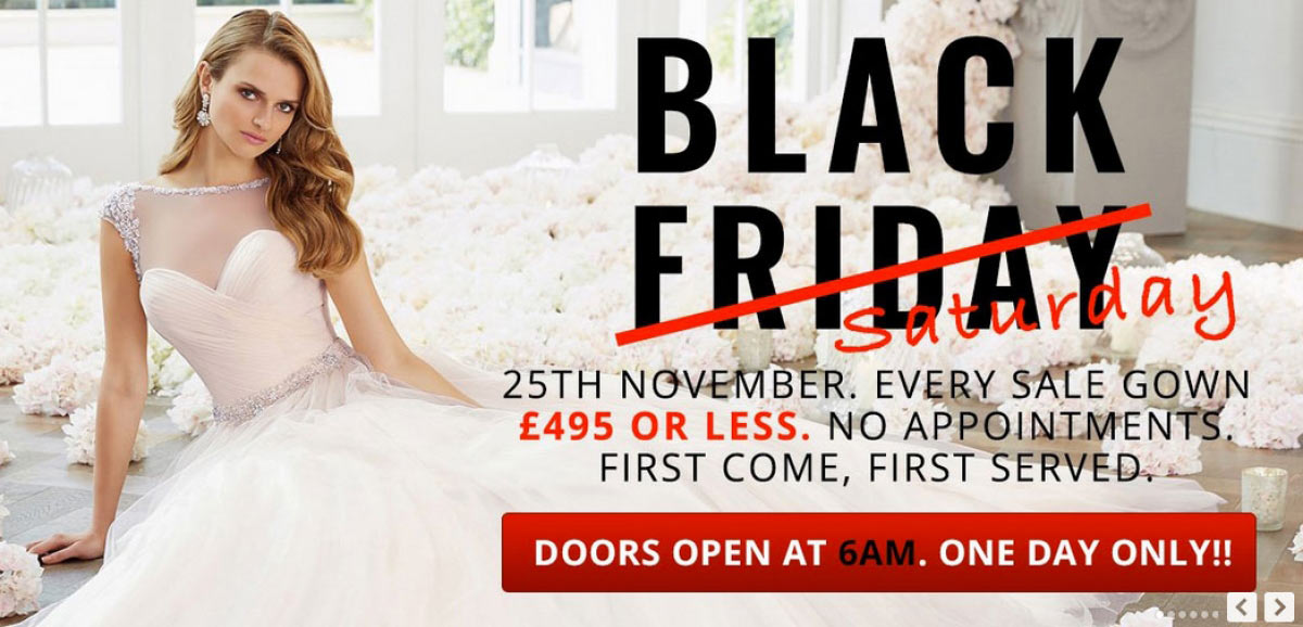 Black Saturday event at Amica Bridal