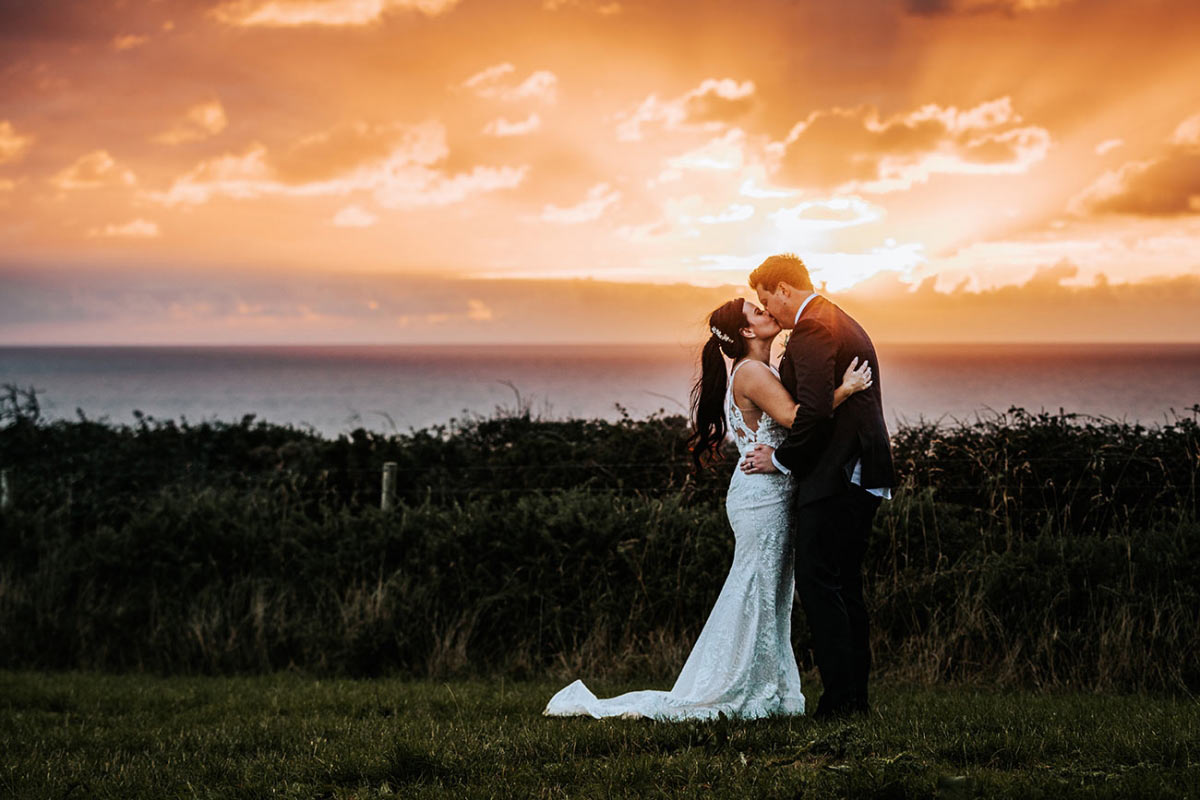 Wedding at Lean's Field, Watergate Bay