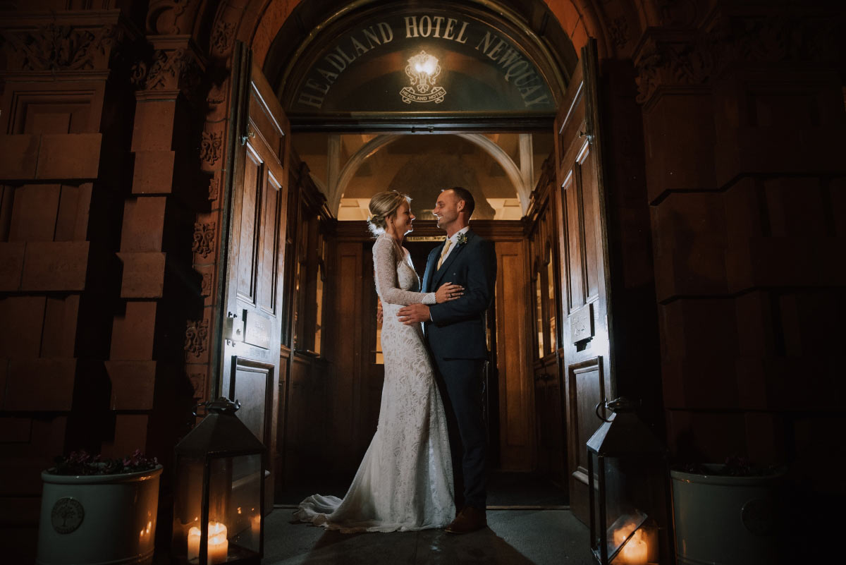 Late availability winter wedding offer at The Headland Hotel