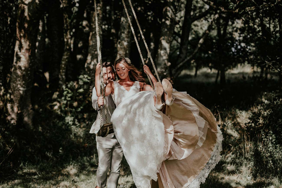 Wedding at Trenderway Farm, Cornwall