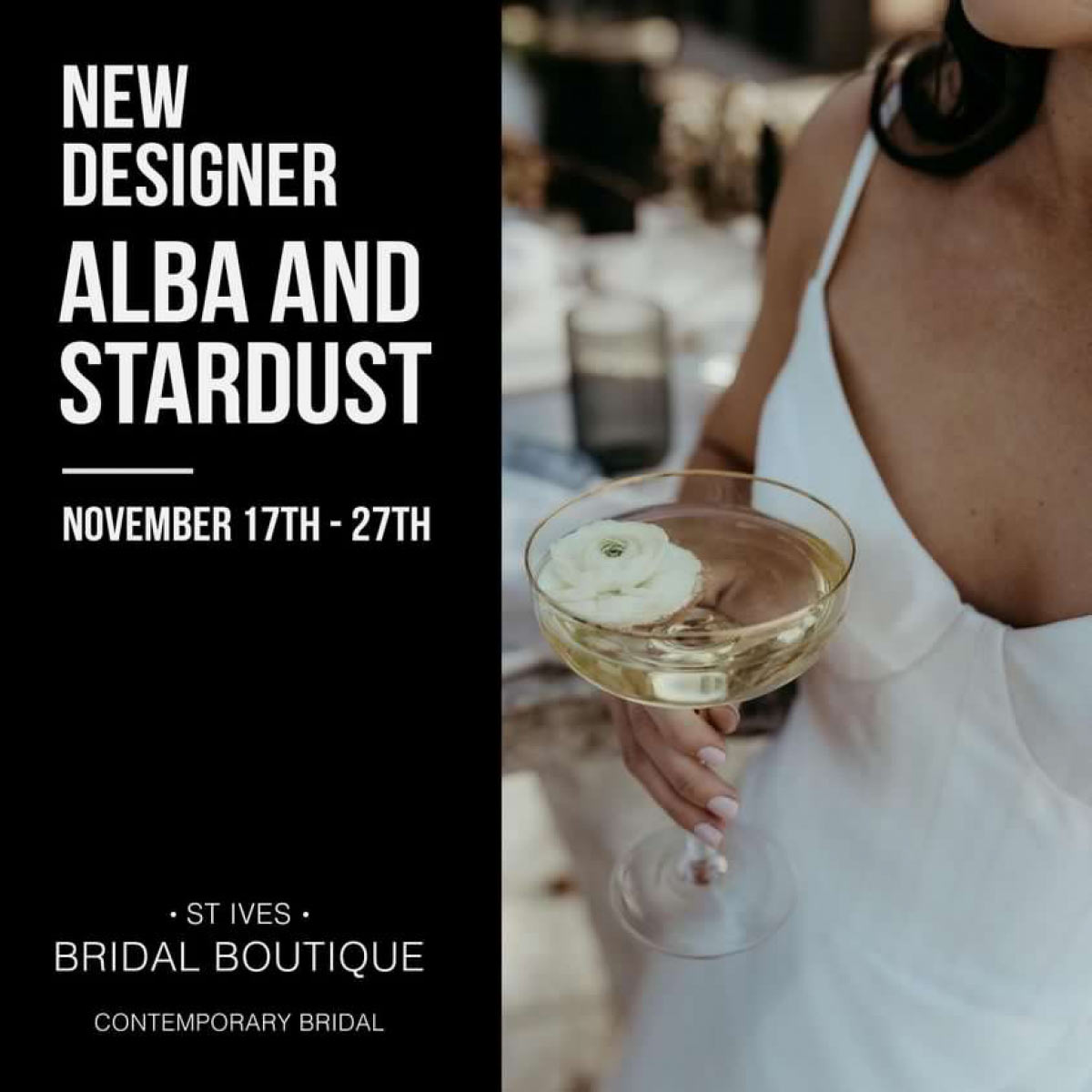 Alba & Stardust trunk show at St Ives Bridal Boutique