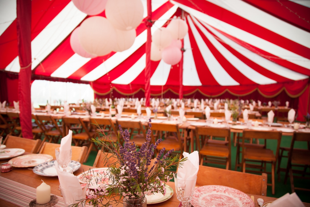 Circus style tents from Big Top Mania