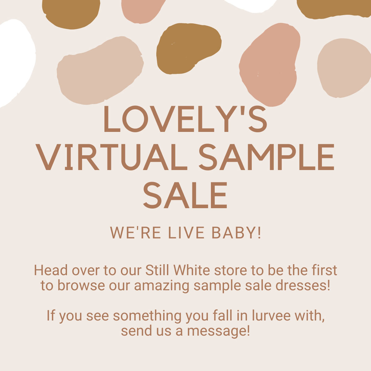 Virtual sample sale at Lovely