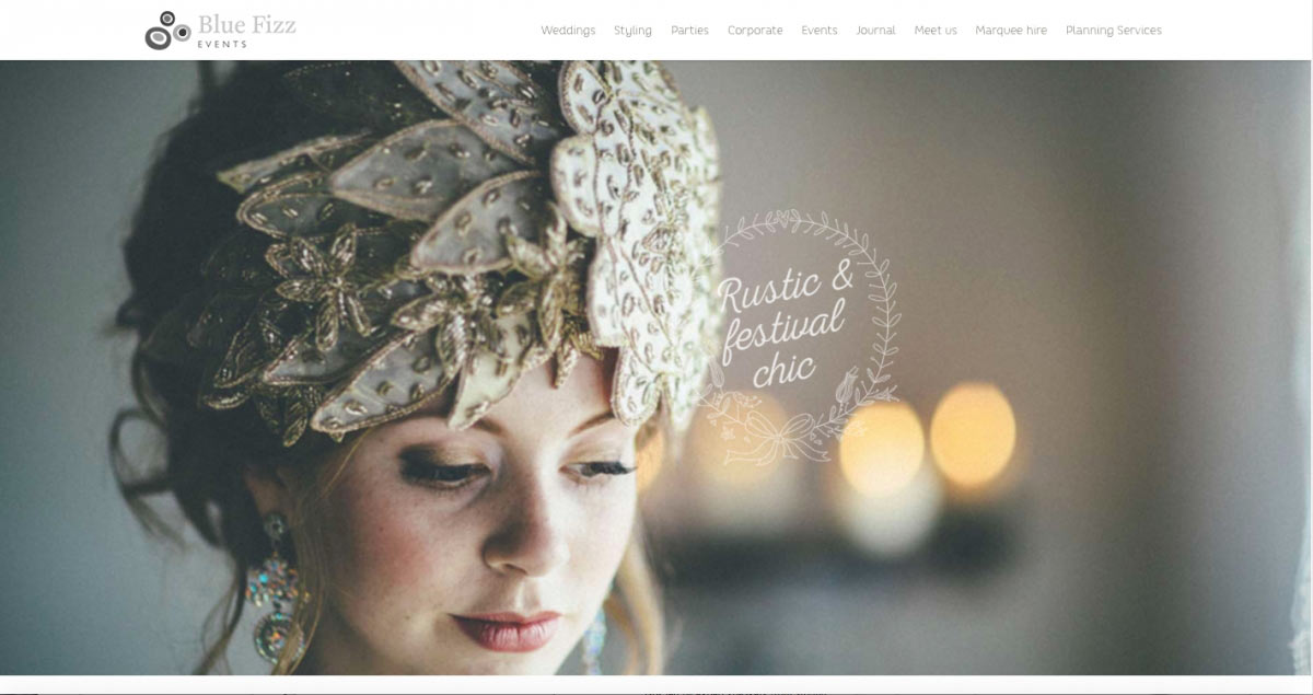 New website for Blue Fizz Events