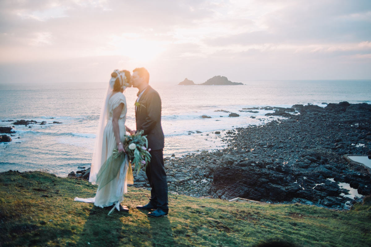 Beautiful vow renewals at BoHo Cornwall