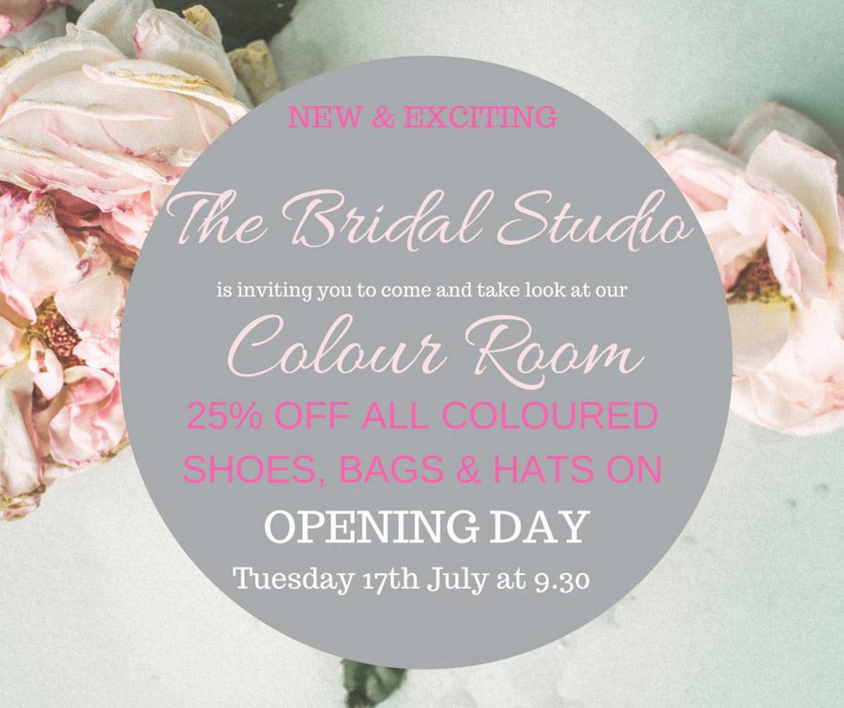 The Bridal Studio opens new Colour Room, with 25% off