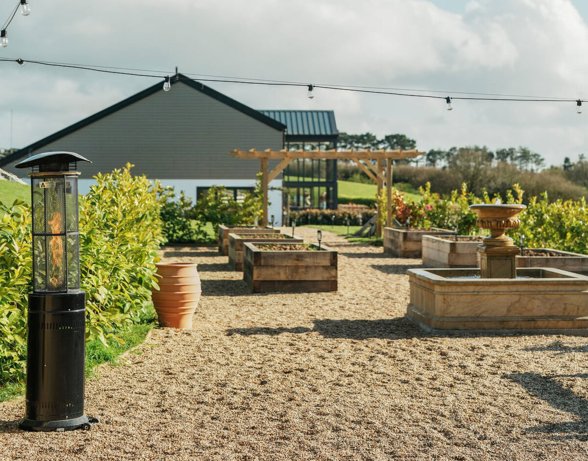New Kitchen Garden at The Barn at Pengelly