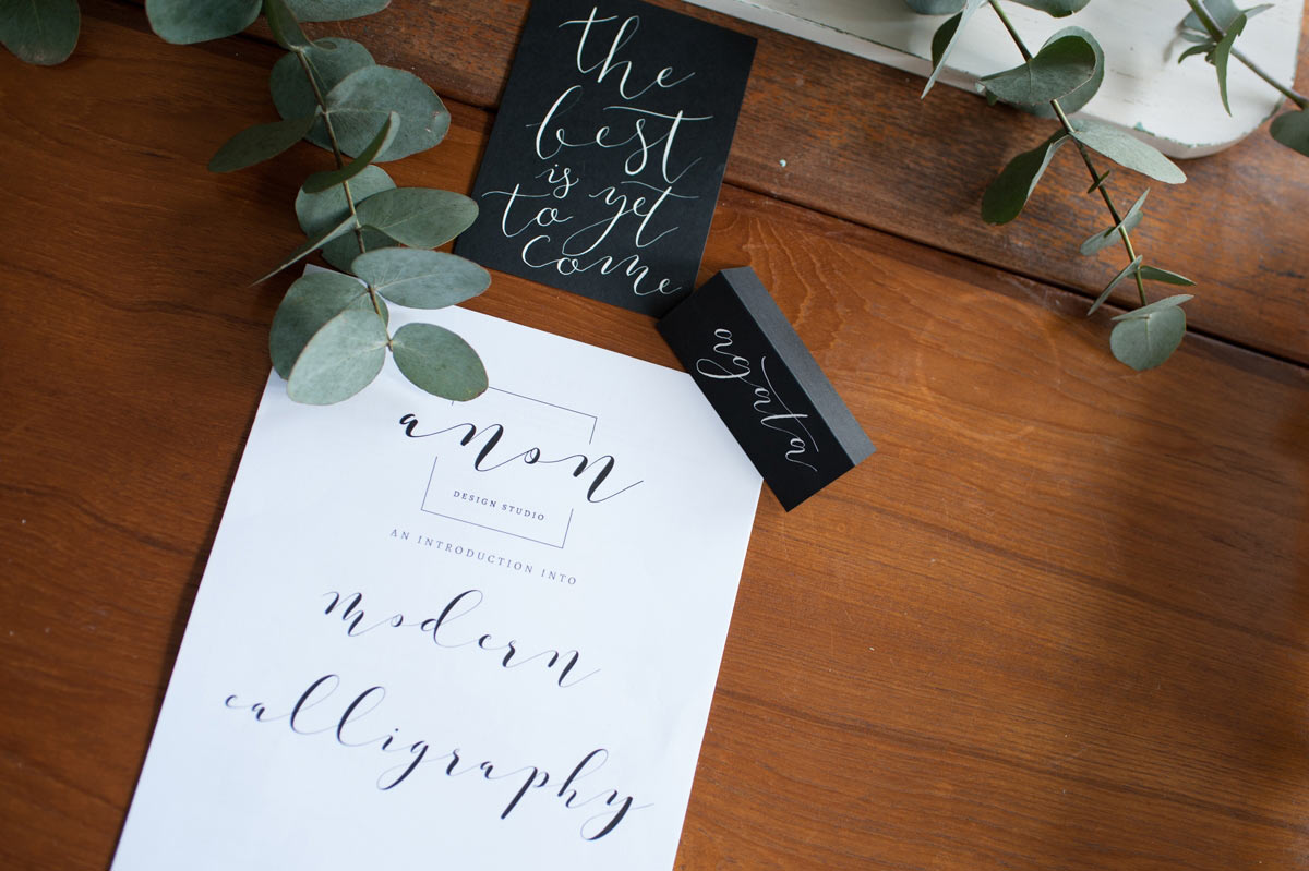 Calligraphy workshop with Anon Design
