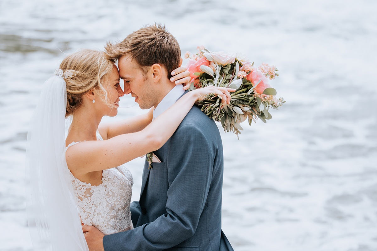 Marquee wedding in St Agnes, Cornwall