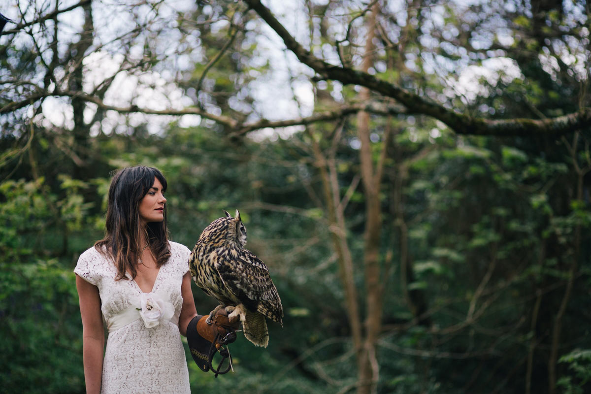 Woodland styled shoot at Gwel an Mor