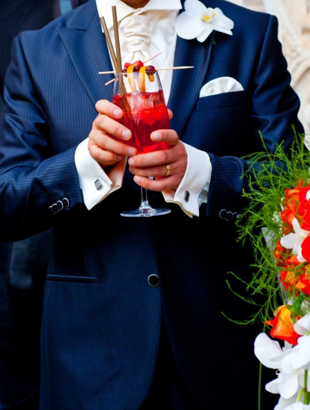 Drinking on your wedding day