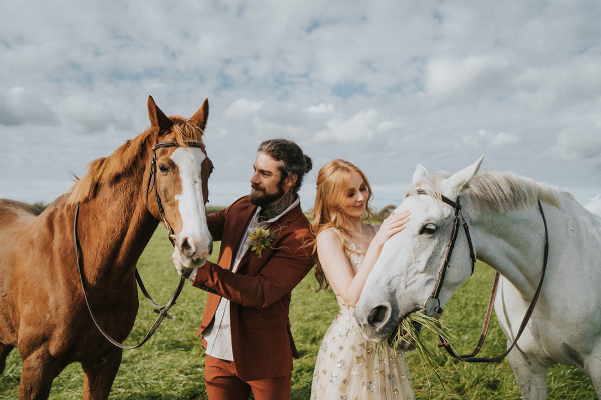 Wedding styling: autumnal boho