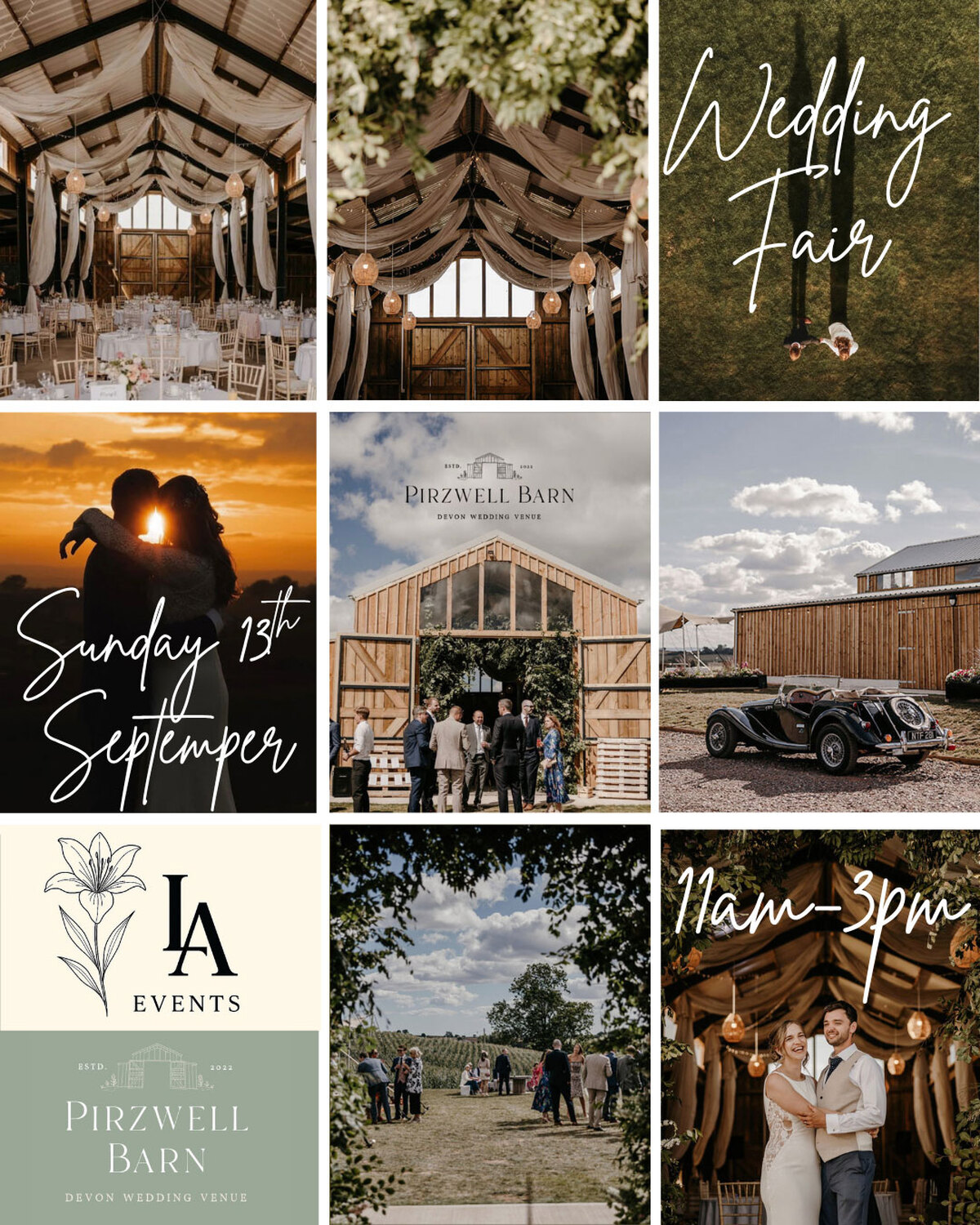 Pirzwell Barn & Lily Ashton Wedding Fair