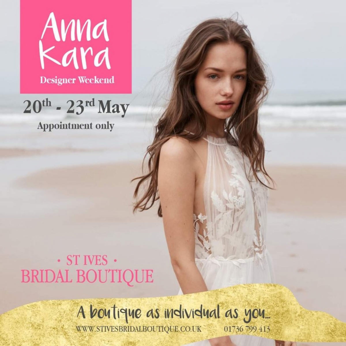 Anna Kara designer weekend at St Ives Bridal Boutique