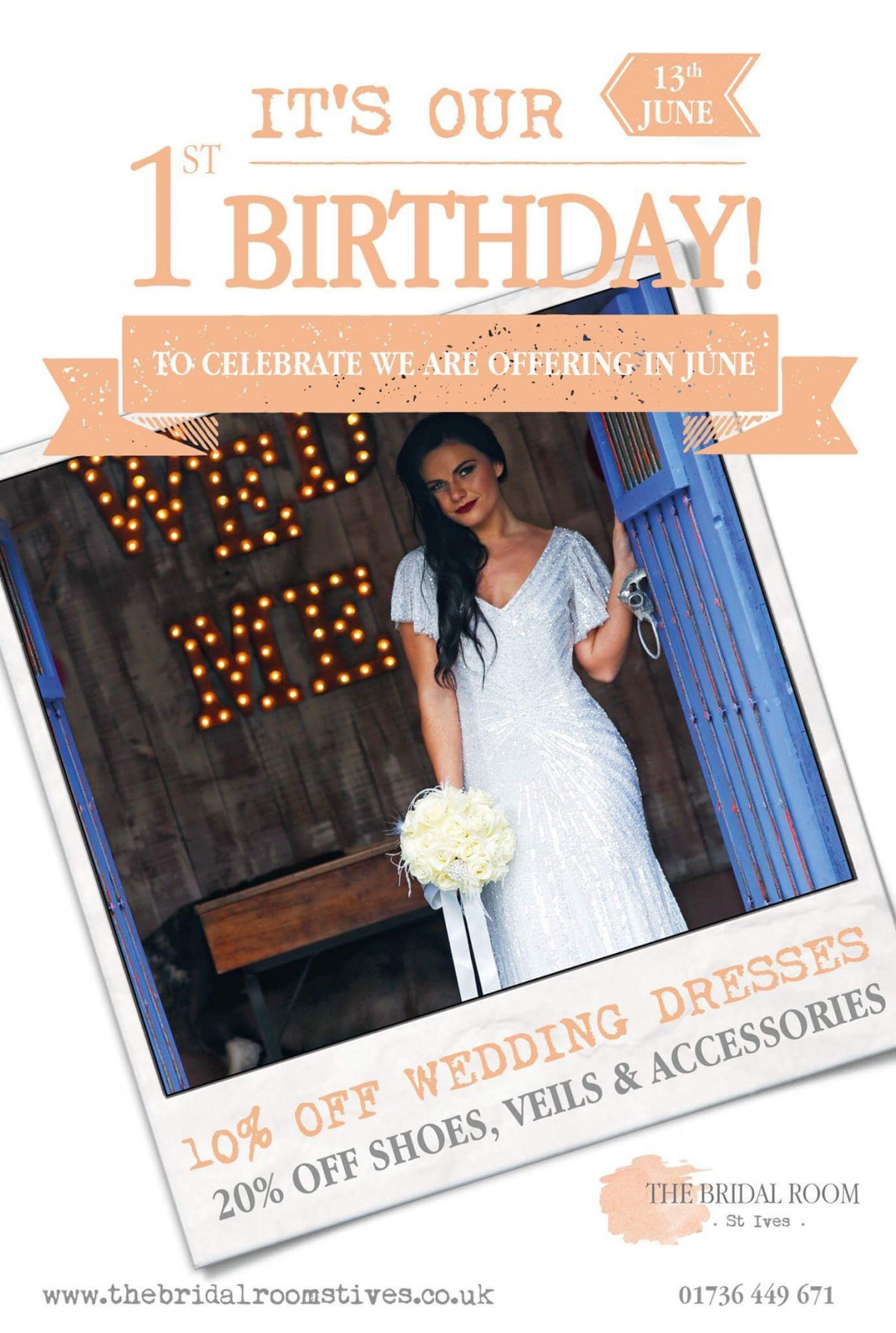 First birthday celebrations for The Bridal Room St Ives