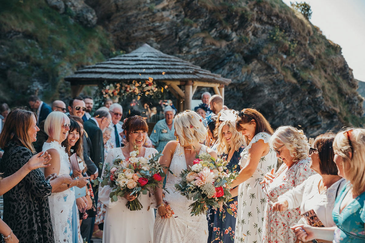 Wedding at Tunnels Beaches, Devon