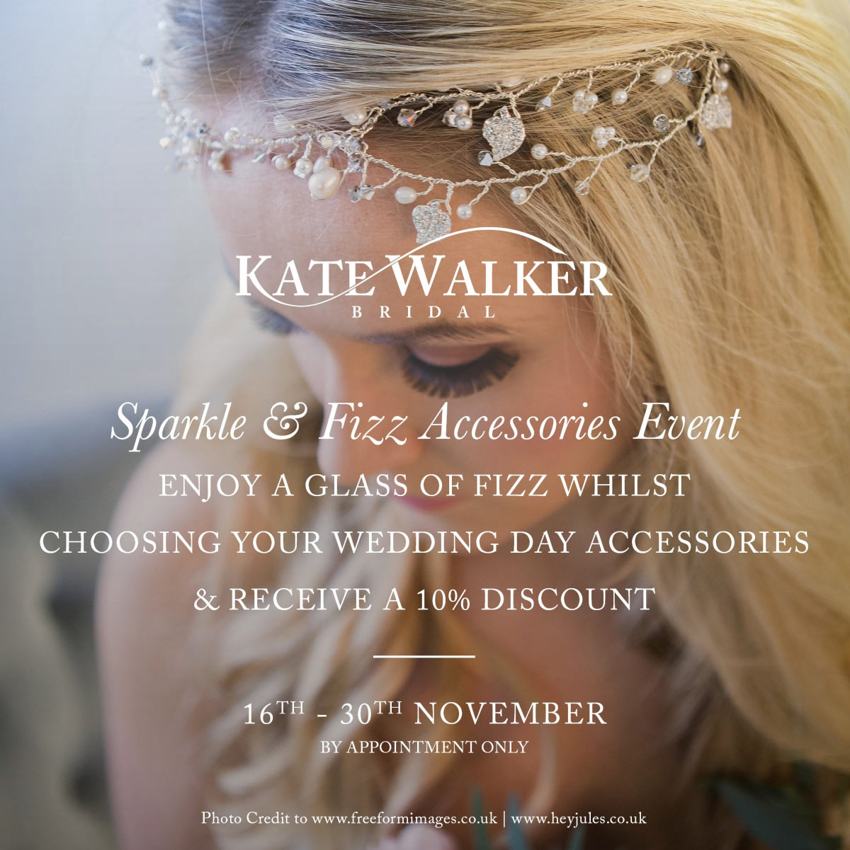 Sparkle and Fizz Accessories Event at Kate Walker Bridal