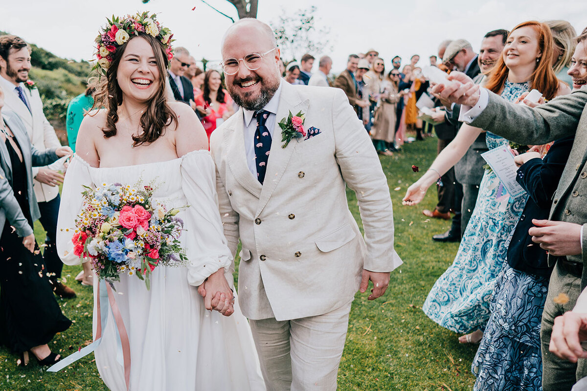 Wedding at Polhawn Fort, Cornwall