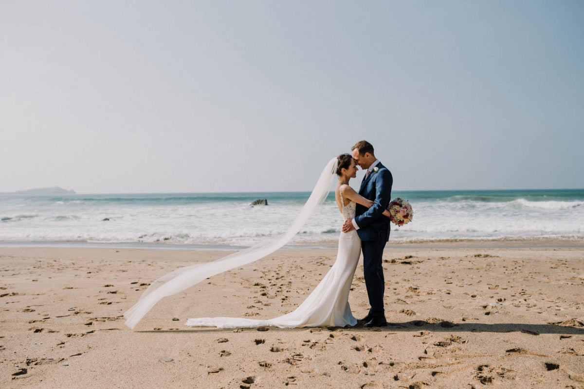 Hire your own private Cornish beach for your wedding with Lusty Glaze