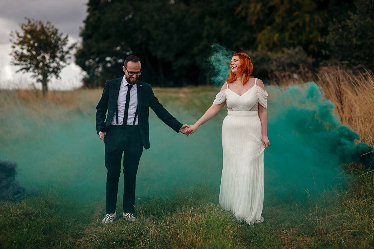 Wedding at Huntstile Organic Farm, Devon