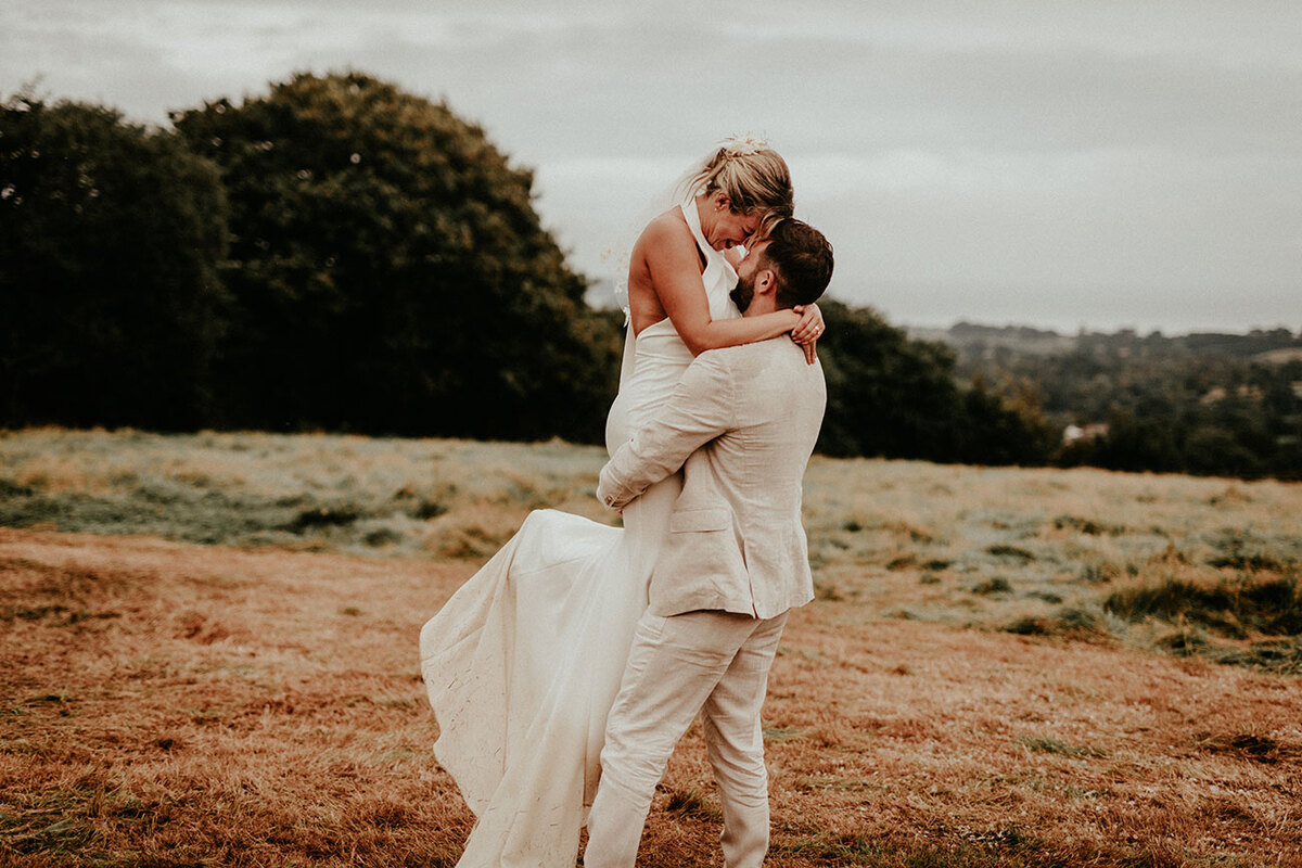 Wedding at Boscoppa Farm, Cornwall