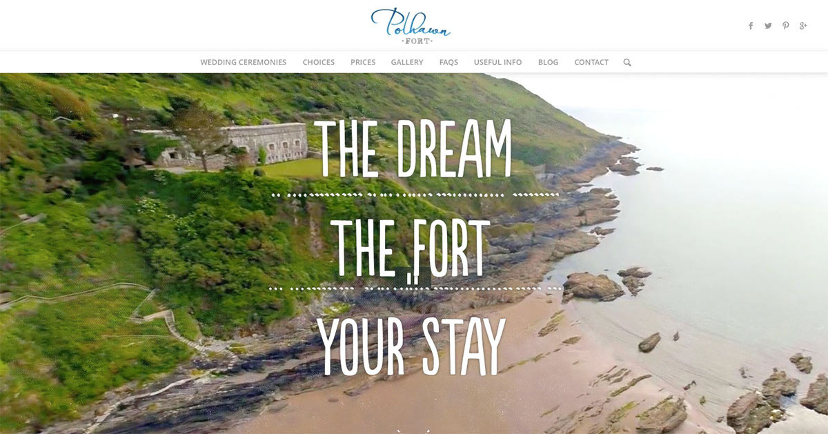 New website for Polhawn Fort