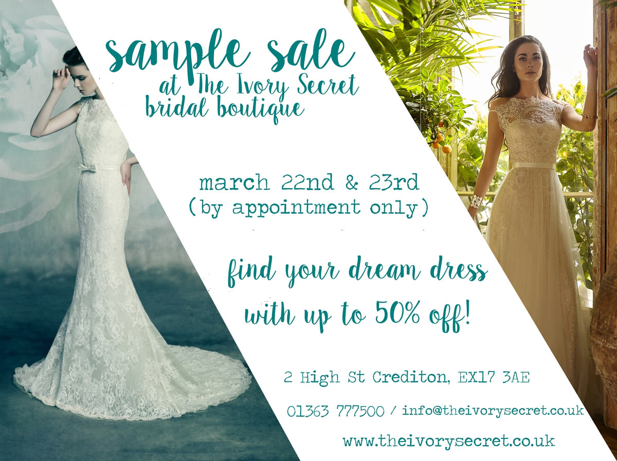 Sample sale at The Ivory Secret