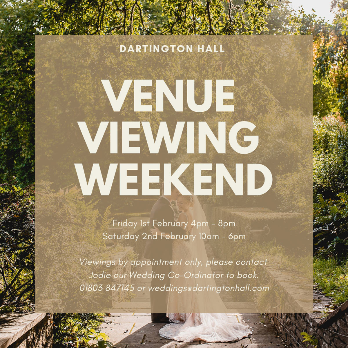 Venue Viewing Weekend at Dartington Hall