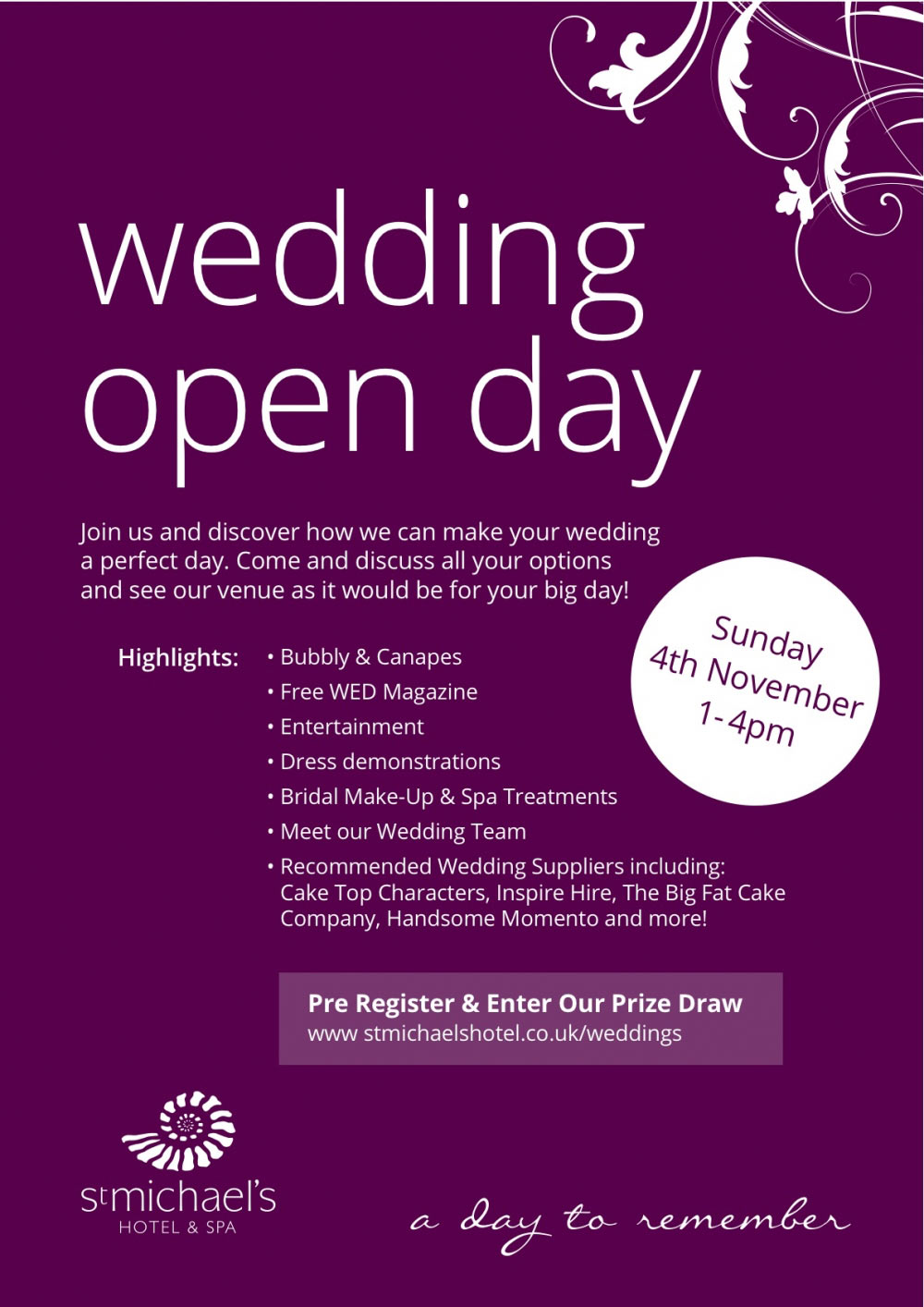 St Michael's Hotel Wedding Open Day