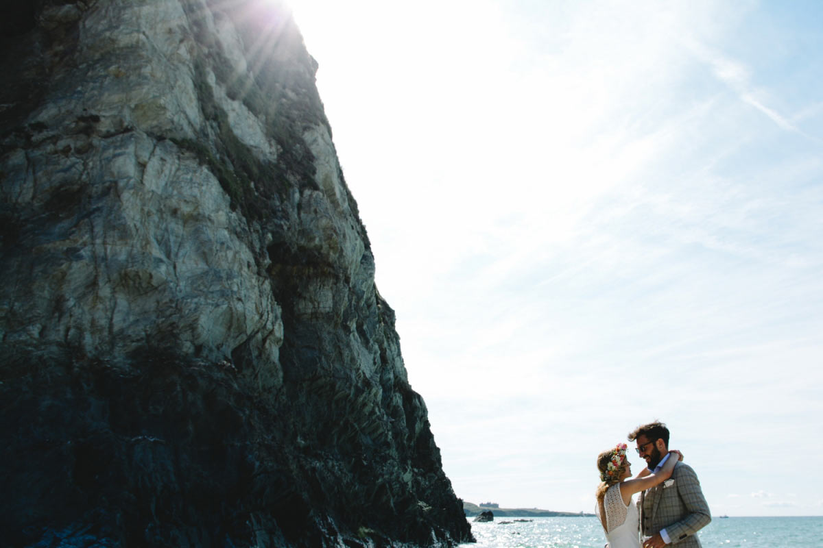 Wedding at Lusty Glaze, Cornwall