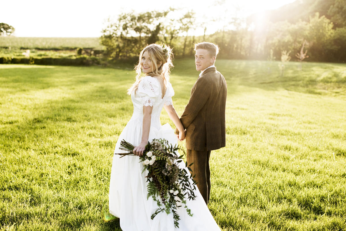 Pre-loved gowns from Cornwall Hospice Care at Hendra Barns