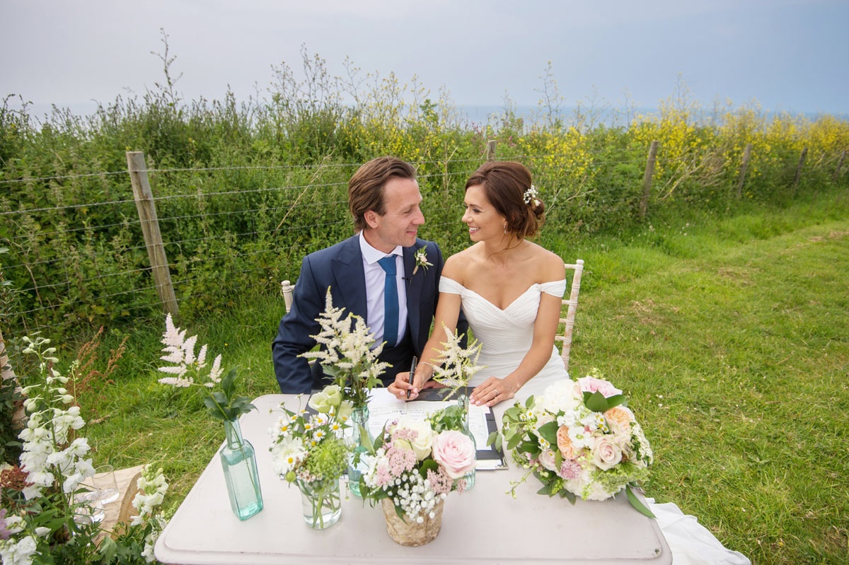 Wedding at Bre-Pen Farm, Cornwall