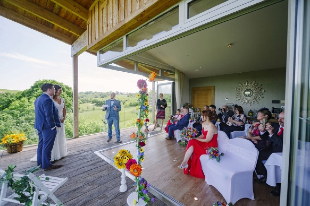 Small wedding at Tree Top Escape, Devon