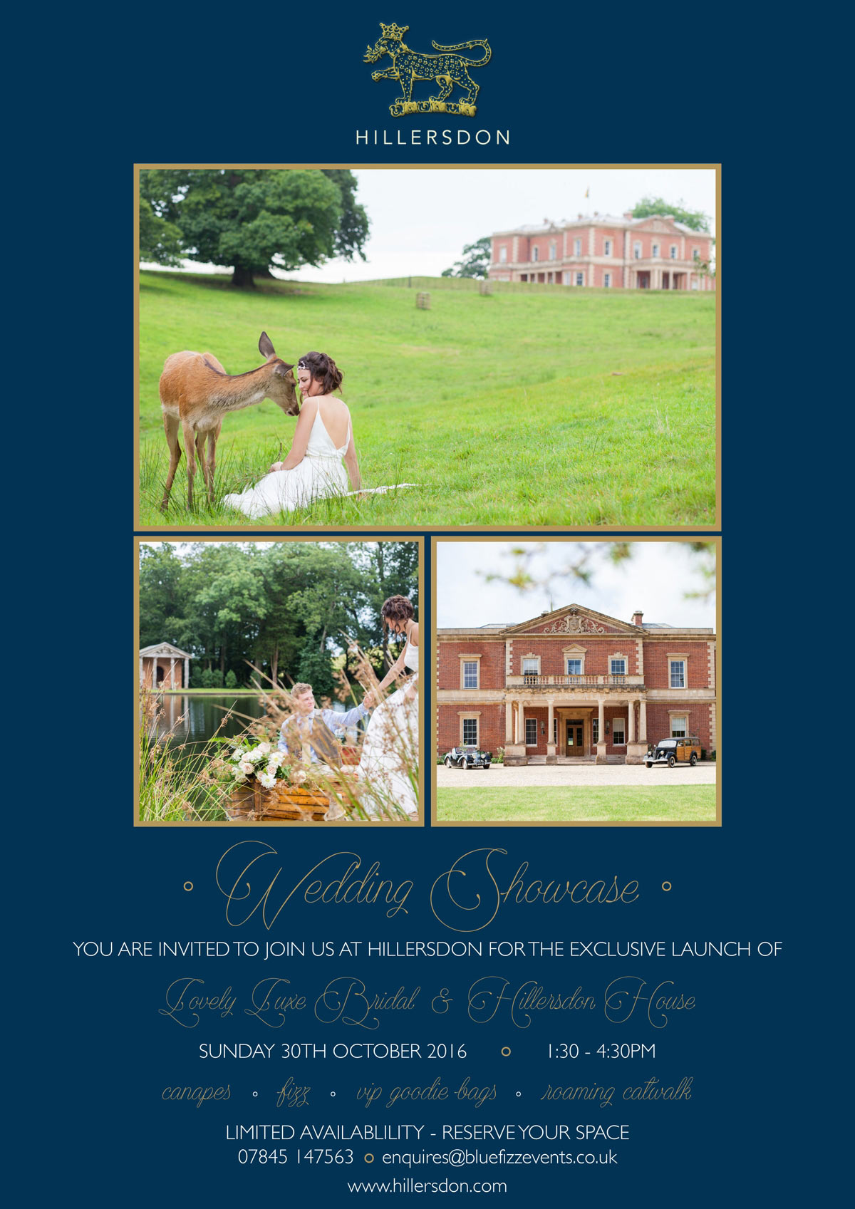 Luxury wedding showcase at Hillersdon