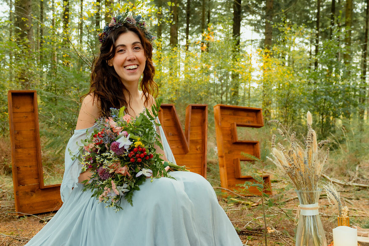 Wedding styling: whimsical romance in a Devon woodland