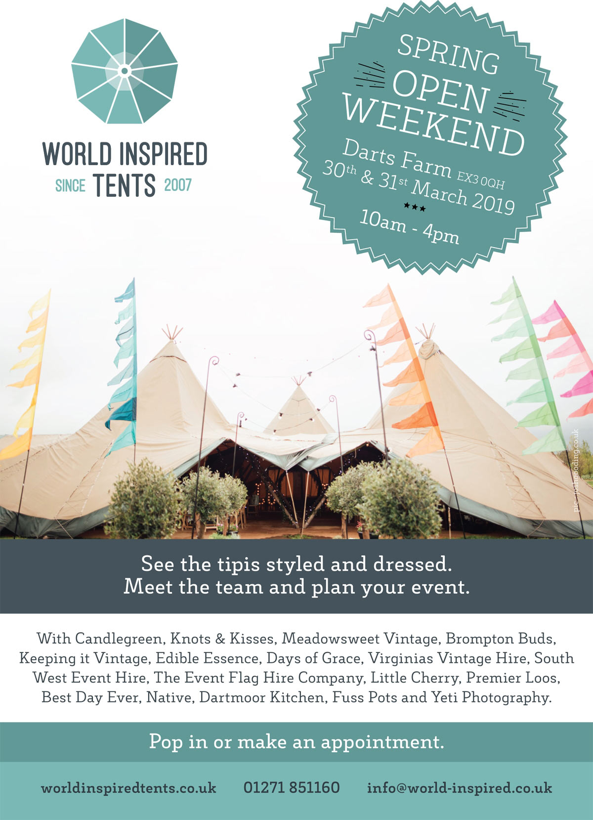 World Inspired Tents Spring Open Weekend 