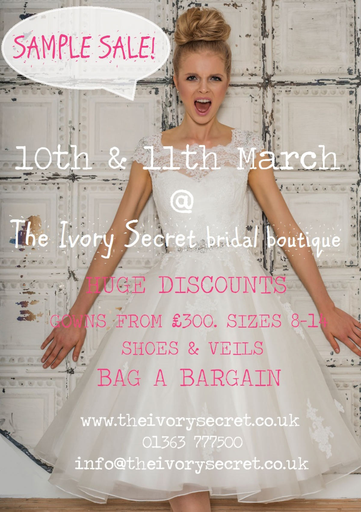 Sample sale at The Ivory Secret