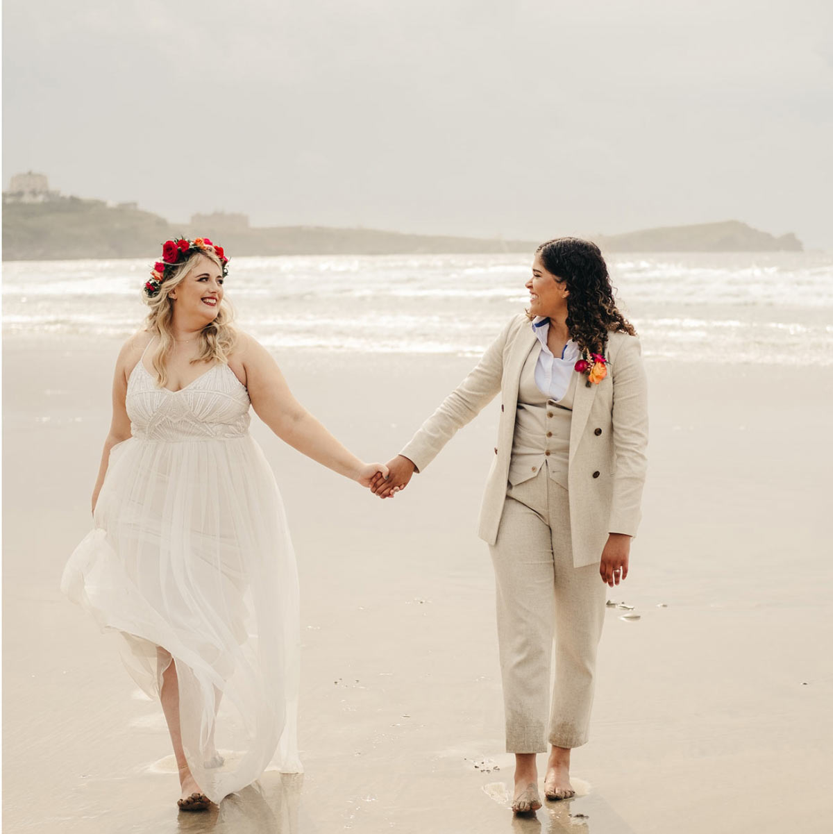 Wedding at Lusty Glaze, Cornwall